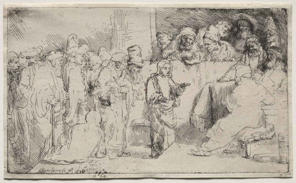 Christ Disputing with the Doctors: A Sketch, 1652